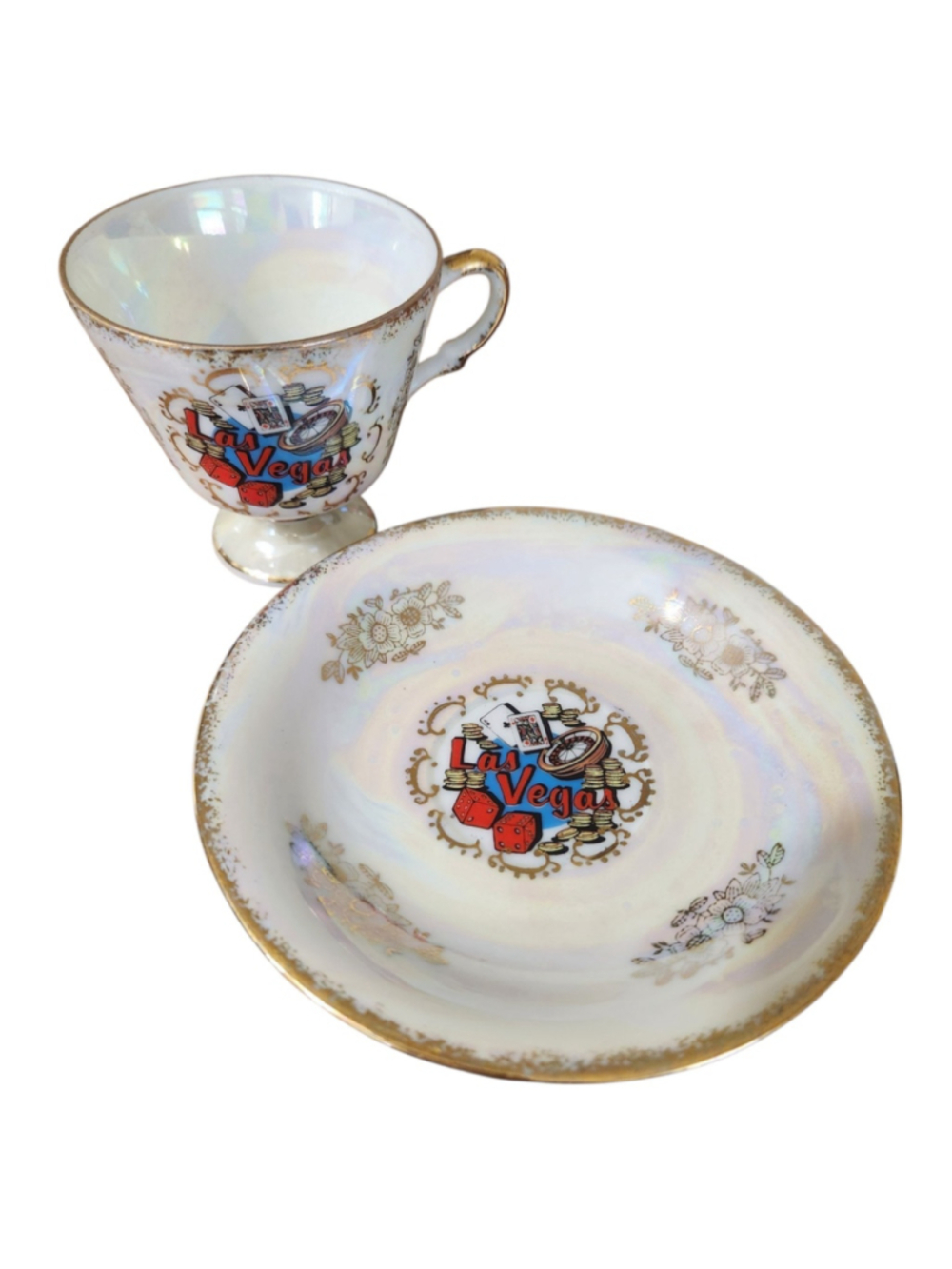 Las Vegas Tea Cup & Saucer Souvenir Set